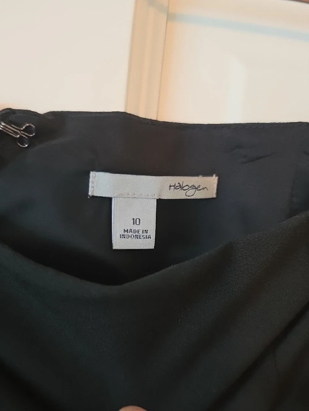 Halogen Black Tailored Pencil Skirt